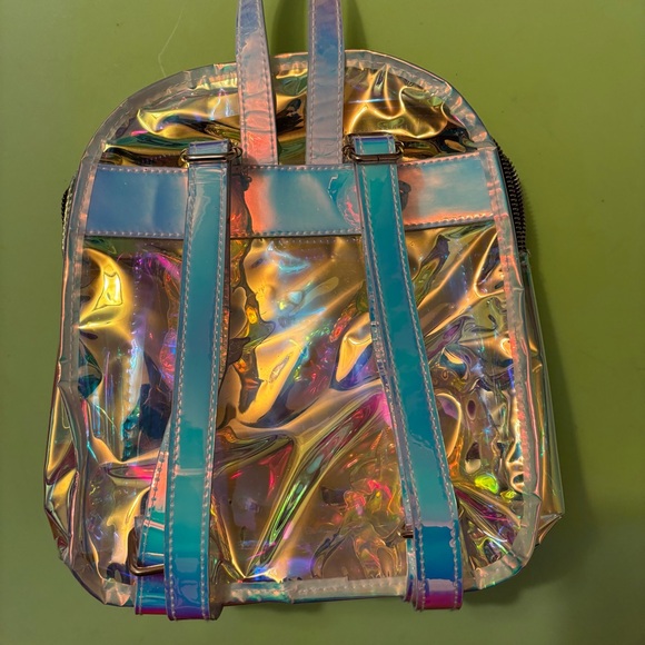 Holographic Clear Mini Backpack - Picture 2 of 2